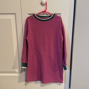 Hanna Andersson Pink Dress with Green Trim